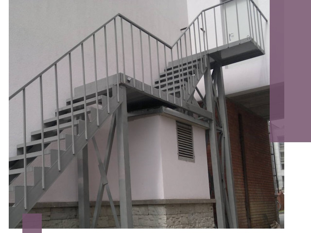 Монтаж пожарных лестниц под ключ в Бийске с гарантией качества