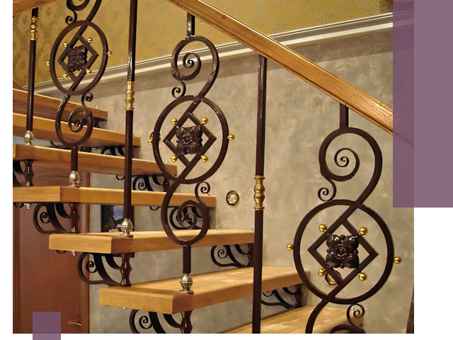 Изготовление кованых лестниц под ключ в Бийске