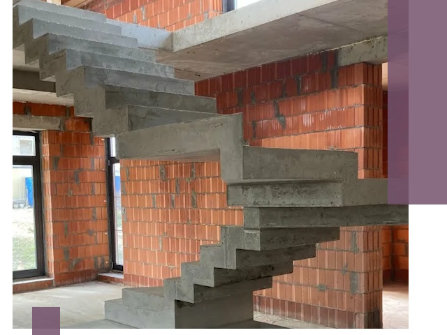 Изготовление бетонных лестниц под ключ в Бийске