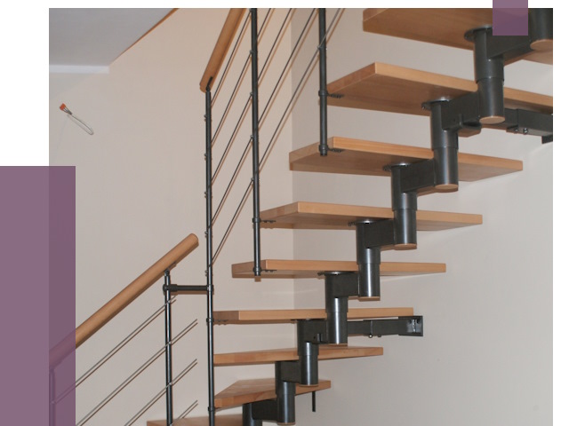 Изготовление модульных лестниц в Бийске от 11685 руб. 