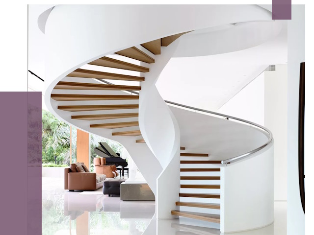 Винтовые лестницы в Бийске под ключ от 49338 руб. | ПРОЛЁТ-Бск