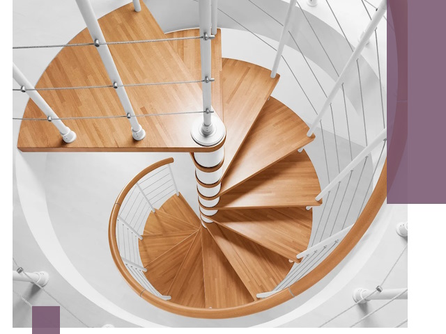 Изготовление винтовых лестниц под ключ в Бийске