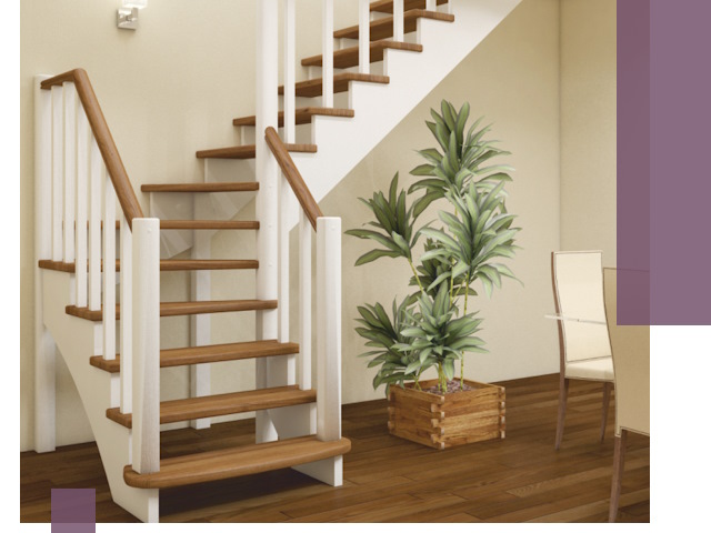 Г-образные лестницы под ключ в Бийске — изготовление и монтаж