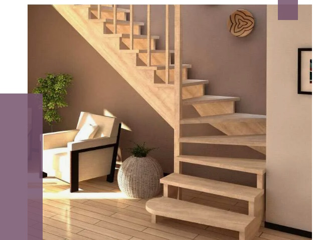 Изготовление Г-образных лестниц в Бийске от 19216 руб. 