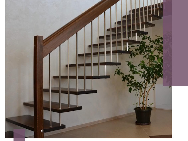 Лестницы на больцах под ключ в Бийске – изготовление и монтаж