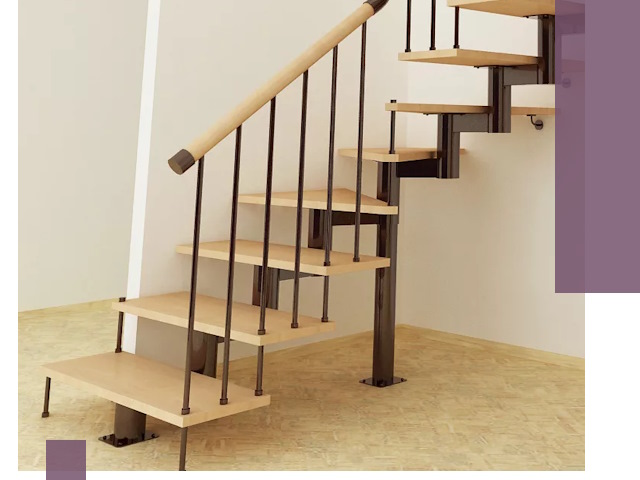 Монтаж лестниц на больцах в Бийске — быстро и надежно