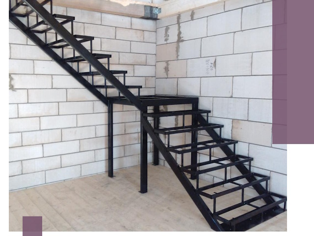 Лестницы на металлокаркасе под ключ в Бийске — изготовление и монтаж