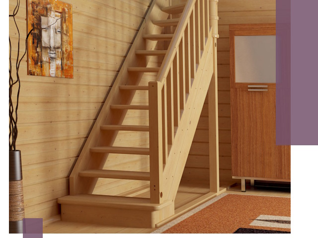 Лестницы эконом класса под ключ в Бийске — недорого и быстро