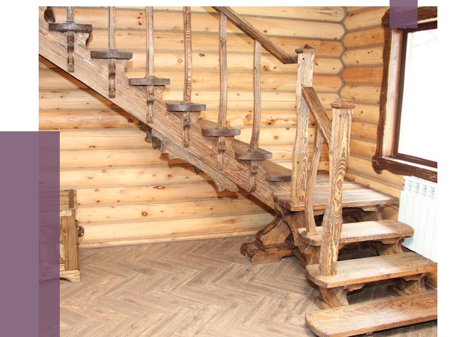 Лестницы в баню в Бийске от 19424 руб. — изготовление | ПРОЛЁТ-Бск