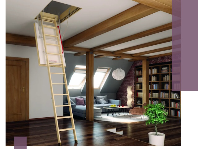 Чердачные лестницы под ключ в Бийске: изготовление и монтаж