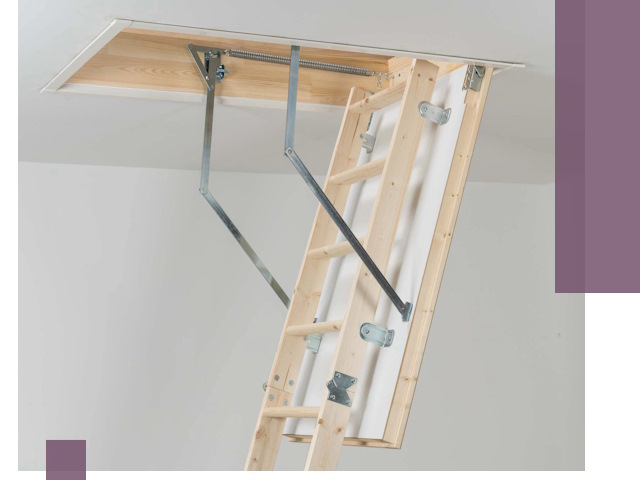 Установка чердачной лестницы под ключ в Бийске