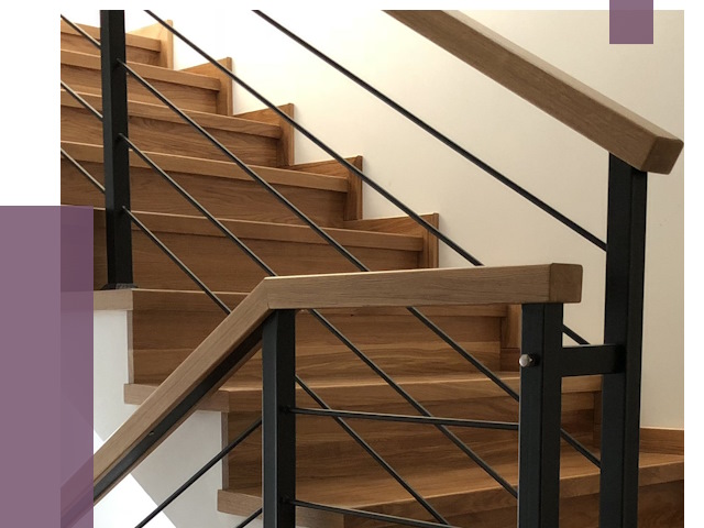 Обшивка металлической лестницы деревом в Бийске от 4414 руб.