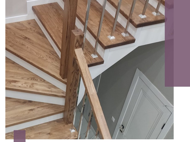 Обшивка металлических лестниц под ключ в Бийске