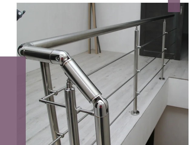 Перила из нержавеющей стали в Бийске от 9141 руб. под ключ | ПРОЛЁТ-Бск