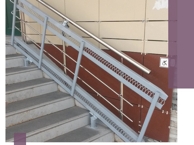 Изготовление откидных пандусов под ключ в Бийске