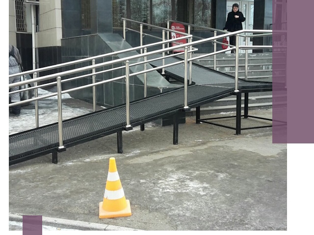 Стационарные пандусы под ключ в Бийске — изготовление и монтаж