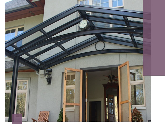 Изготовление и монтаж навесов и козырьков в Бийске