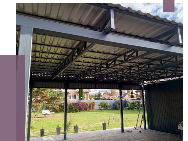 Монтаж навесов в Бийске от 7479 руб. — установка навеса | ПРОЛЁТ-Бск