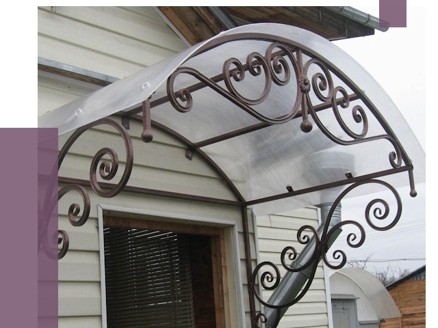 Изготовление козырьков в Бийске от 7479 руб. — заказать | ПРОЛЁТ-Бск