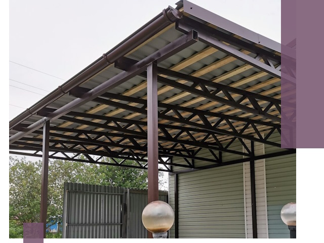 Навесы под ключ в Бийске: изготовление, монтаж и гарантия