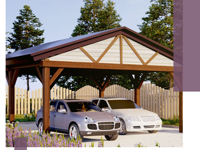 Навесы для автомобиля в Бийске — изготовление и монтаж