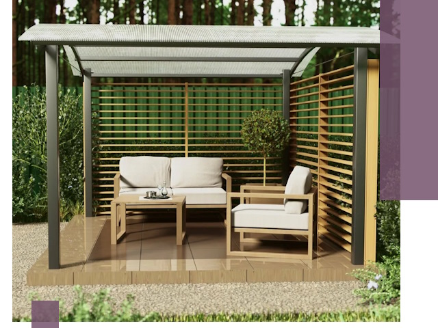 Навесы для дачи в Бийске: изготовление, монтаж и демонтаж