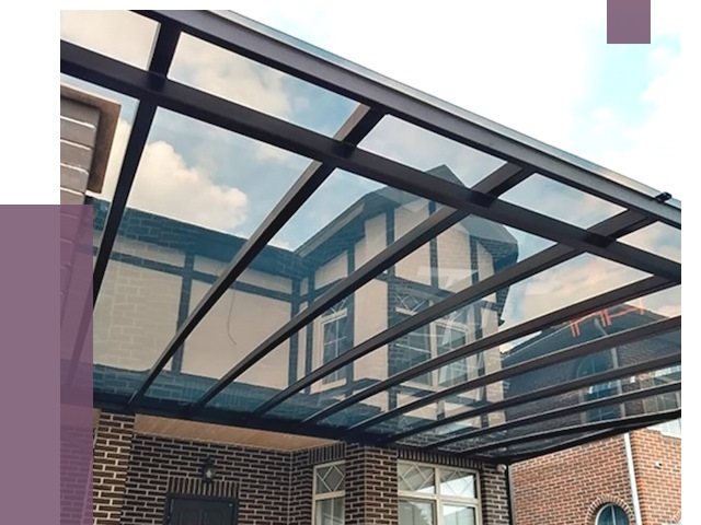 Навесы из поликарбоната в Бийске от 8746 руб. под ключ — ПРОЛЁТ-Бск