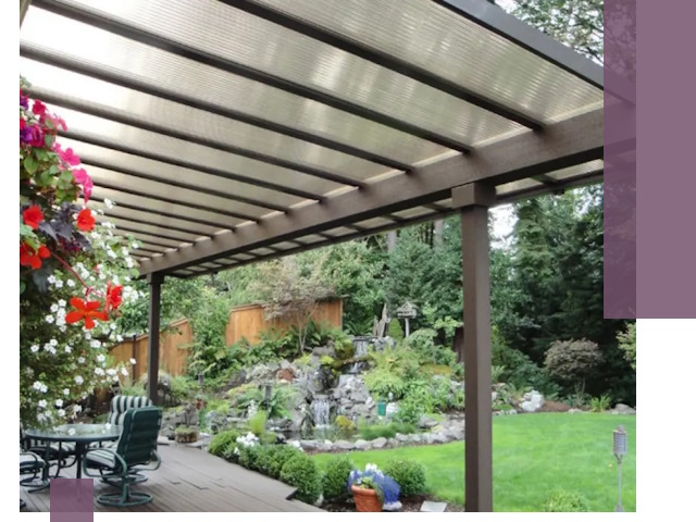 Навесы из поликарбоната под ключ в Бийске быстро и надёжно