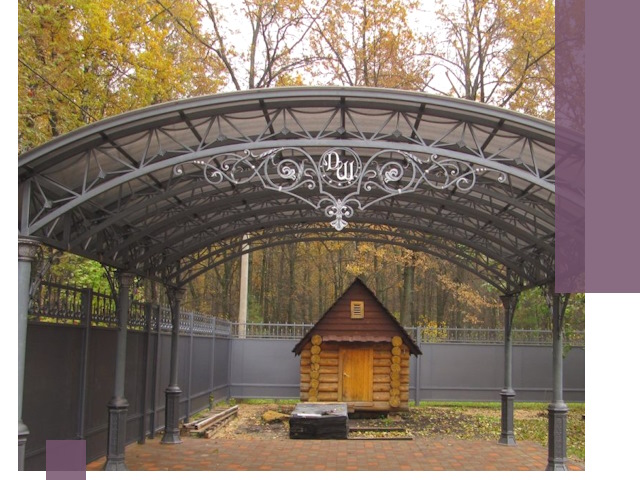 Кованые навесы премиум-класса под заказ в Бийске