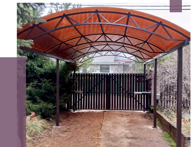 Арочные навесы в Бийске от 12932 руб. — изготовление и монтаж | ПРОЛЁТ-Бск