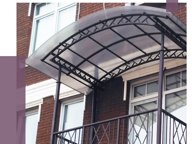 Козырьки над балконом в Бийске от 8777 руб. | ПРОЛЁТ-Бск