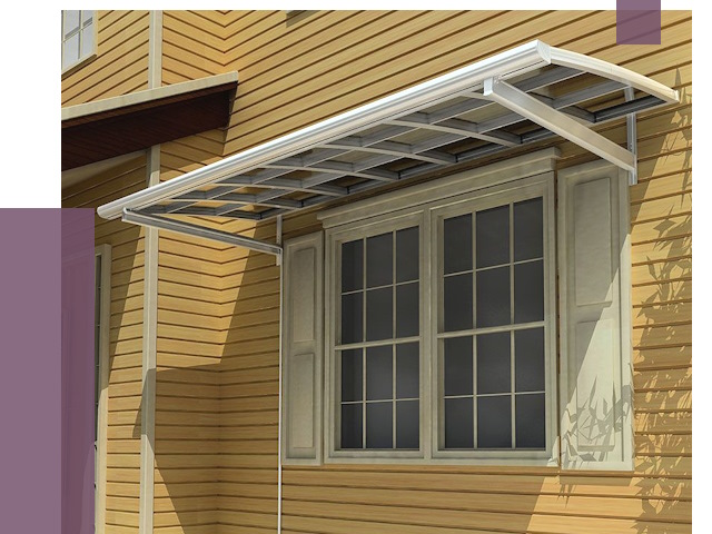Козырьки над окнами в Бийске от 7738 руб. — монтаж, покупки | ПРОЛЁТ-Бск