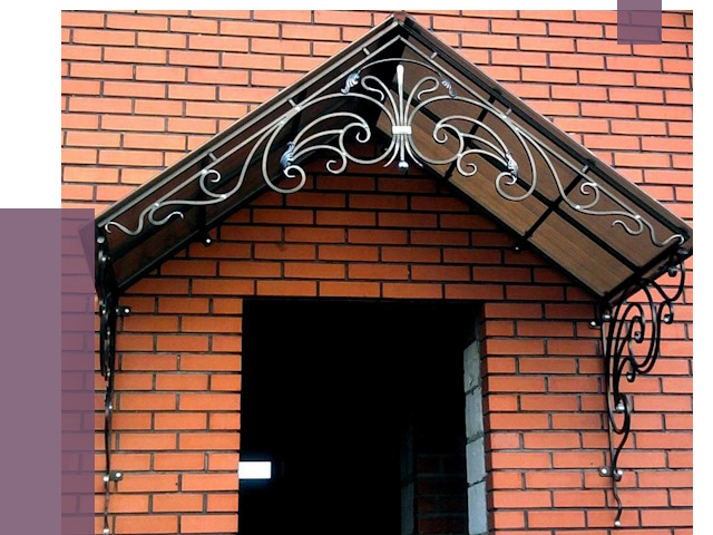 Металлические козырьки в Бийске от 10854 руб. 