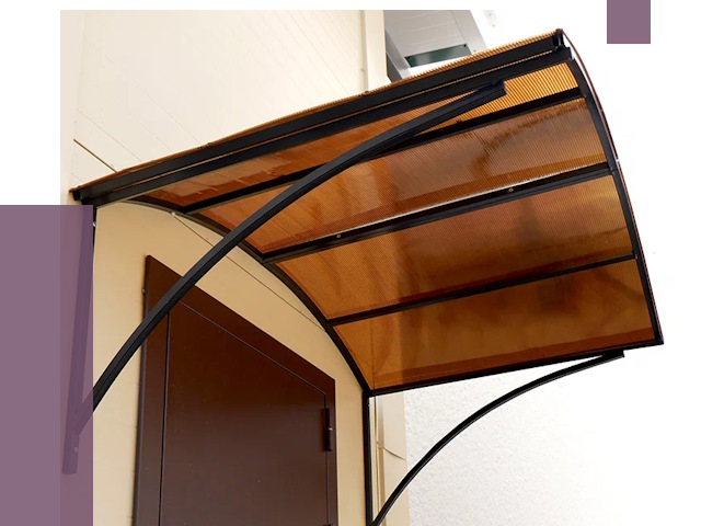 Недорогие козырьки в Бийске от 7707 руб.  | ПРОЛЁТ-Бск