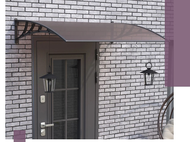 Недорогие козырьки и навесы под ключ в Бийске