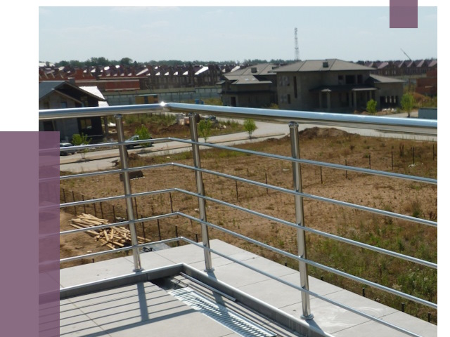 Парапеты из нержавеющей стали в Бийске от 8102 руб. за м² | ПРОЛЁТ-Бск