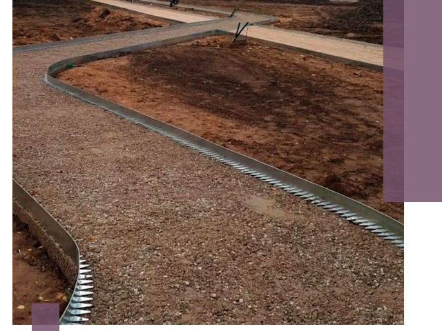 Металлические бордюры под ключ в Бийске — изготовление и монтаж