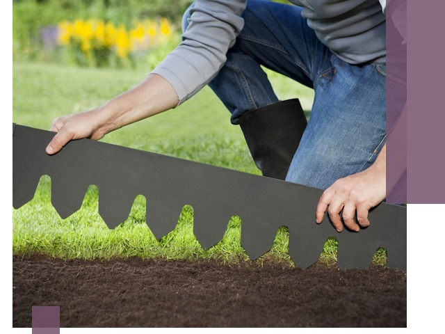 Металлические бордюры для газона в Бийске — изготовление и монтаж